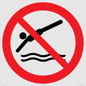 Prohibition: No diving